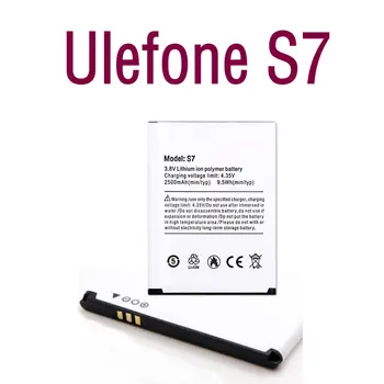 Li-ion קיבולת גדולה באיכות גבוהה החלפת הסוללה אותנטי מקצוע 2500mAh סוללה עבור Ulefone S7 5.0 אינטש Smartphone