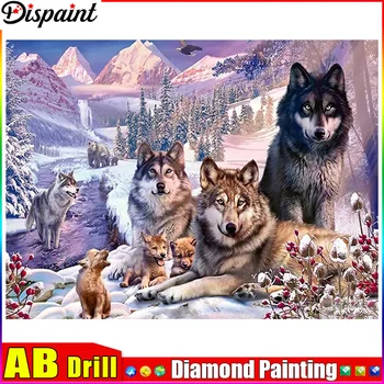 Dispaint AB 5d יהלום מלא הציור מרובע/עגול