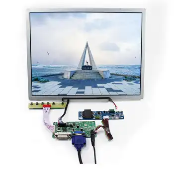 DVI VGA LCD בקר לוח 12.1 ב 1000cd בהירות גבוהה 1280x800 מסך LCD