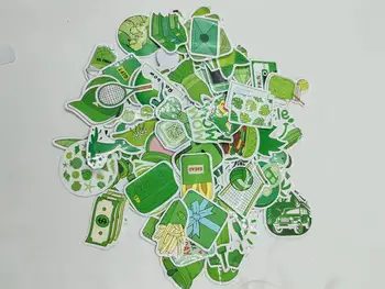 ירוק טרי מדבקות v טלפון נייד נייר מכתבים של ילדים מדבקות.קנה אחד קבל אחד חינם