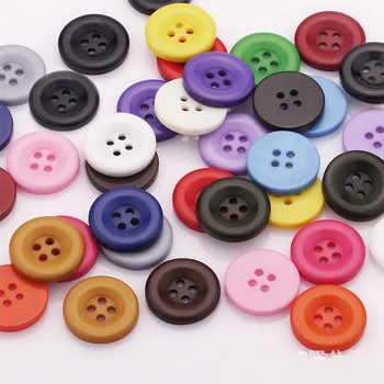 10-50PCs עגול גדול שרף תופרת כפתורים עיצוב אלבומים מוצק צבע עבור DIY בגדי בובות מלאכות הבגד סוודר מעיל אביזרים