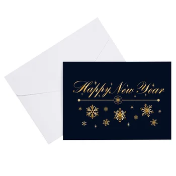 כרטיסי ברכה לשנה חדשה בציר מעטפות פסטיבל מתנות הודעה קופסאות 250 גרם נייר מצופה עם ריק אבא