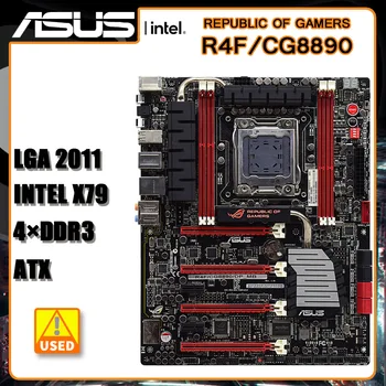 לוח אם X79 Asus הרפובליקה של גיימרים R4F/CG8890/DP_MB DDR3 64G LGA 2011 ATX תמיכה Core i7 cpu