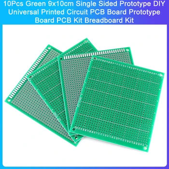 10Pcs ירוק 9x10cm חד צדדי טיפוס DIY אוניברסלי מעגל מודפס PCB לוח אב טיפוס לוח PCB ערכה זו קרש חיתוך ערכת