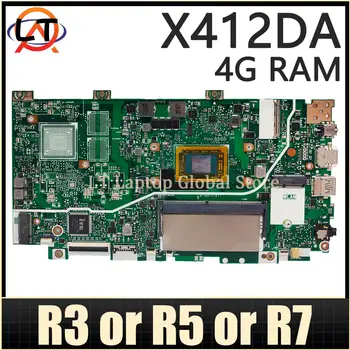 Mainboard X412DA R412DA F412DA A412DA A412DK F412DK X412DK מחשב נייד לוח אם R5 R3 R7 CPU 4GB/RAM המחברת לוח ראשי