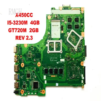 המקורי עבור ASUS X450CC מחשב נייד לוח אם X450CC I5-3230M 4GB GT720M 2GB REV 2.3