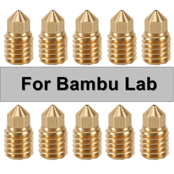 מדפסת 3D זרבובית על Bambu מעבדה X1C/ P1P/ דרוג 1 נחושת חרירי Bambulabs ראש ההדפסה 0.2/0.3/0.4/0.5/0.6/0.8/1.0/1.2 מ 